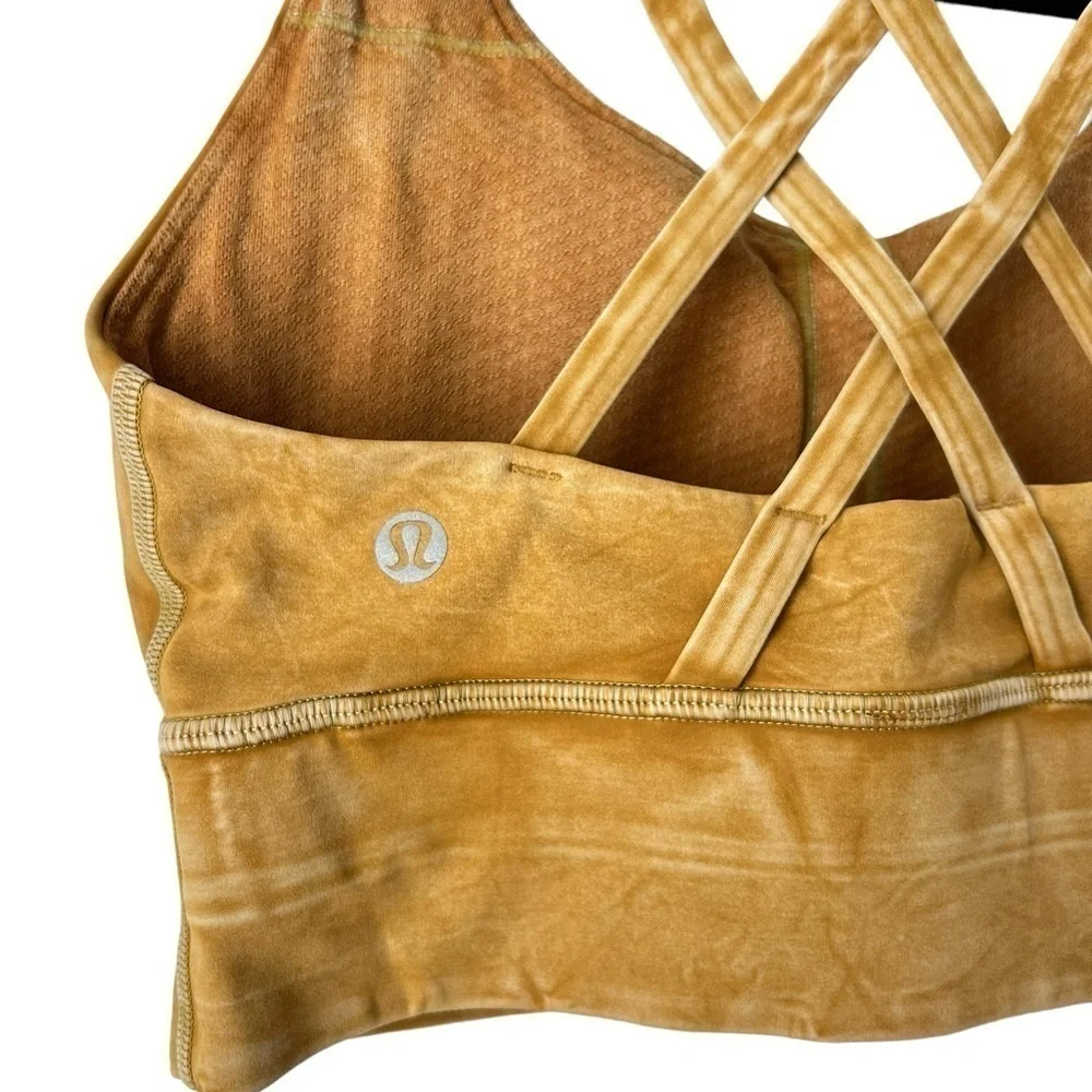 Lululemon Energy Bra Long Line *Med. Support- Ice Wash Spiced Bronze/ Size 4